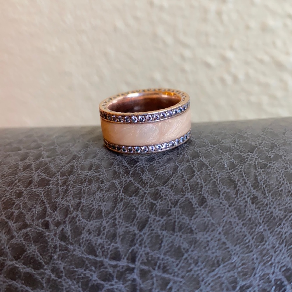 Hearts of Pandora ring, pretty enamel w/ hearts